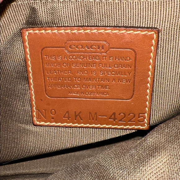 Vintage Coach Sheridan Glenwood Bag Classic Brown Leather Crossbody Bag - Picture 7 of 11